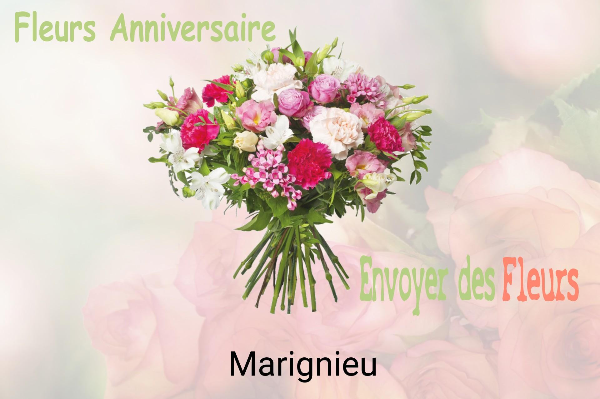 Bouquet de fleurs d’anniversaire livré à Marignieu